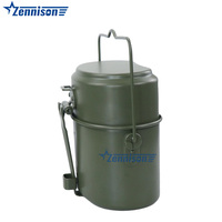 Voyage et camping PVC Mess Tin Lunch Box avec sac Kit de désordre tactique en aluminium extérieur