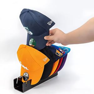 Expositor de Gorras de Béisbol al por Mayor, Soporte Acrílico de 4 Niveles Multifuncional para Organización y Decoración del Armario del Hogar - Product Image 2