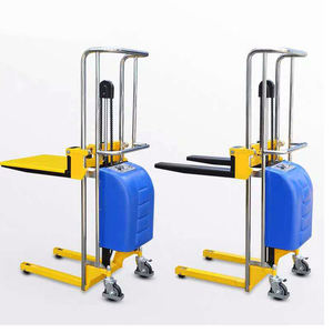 Kualitas tinggi 400 KG 1.3M luar ruangan <span class=keywords><strong>Stacker</strong></span> palet truk <span class=keywords><strong>Forklift</strong></span> listrik jenis tumpuk Platform - Product Image 2