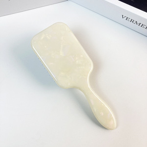 Peigne de massage en acétate élégant de haute qualité, imperméable, écologique, avec coussin antistatique pour cheveux volumineux - Product Image 4