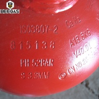 Fournisseur doré bouteille d'acétylène 60l et d'oxygène dissoluble 10.2Kg bouteille de gaz d'acétylène vide prix