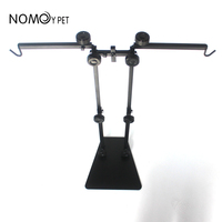 Nouveau support de support de lampe Double Reptile en fer noir support de lampadaire Flexible réglable pour Reptiles