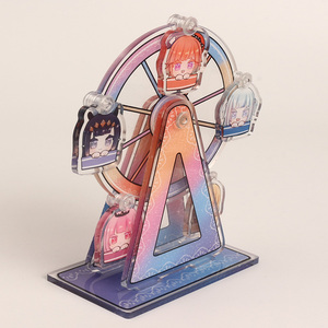 Bán Buôn Tùy Chỉnh Kawaii Phim Hoạt Hình Đu Quay Bánh Xe Acrylic Standee Chất Lượng Cao Hai Mặt Xoay Hiển Thị Trang Trí Nội Thất - Product Image 2