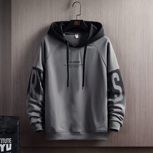 Men's Custom 3D Embroidery Harajuku Letter Print Windproof Fleece Hoodies Autumn Streetwear <b>Hip</b> Hop Clothing - Product Image 2