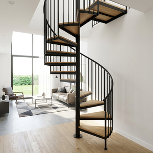 Escalera Interior Moderna en Espiral, Compacta, con Estructura de Acero <span class=keywords><strong>para</strong></span> <span class=keywords><strong>Espacios</strong></span> Abiertos - Product Image 6