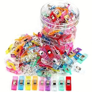 100 Pièces Clips en Plastique Multifonctionnels Type Boîte Accessoires de Couture Option Logo Personnalisé pour Outils de Quilting Couleurs Variées - Product Image 1