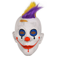 Masque intégral d'Halloween pour fête, masque de terreur, masque de tête de mort, masque de grimace, masque de zombie brûlé, masque moche et dégoûtant