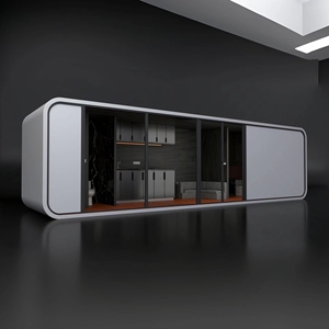 Imperméable à l'eau Insonorisé Préfabriqué Conteneur Maison Pack Plat Maison Modulaire Bureau Petite Maison Extérieure Apple Cabine <span class=keywords><strong>Jardin</strong></span> Bureau Pod - Product Image 3