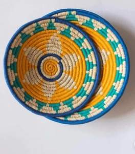 Panier mural vintage en rotin et herbe de Sabai fait main, le plus vendu, écologique, en fibres naturelles, décoration murale pour salon et chambre - Product Image 3