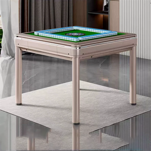 Table de Mahjong Automatique Carrée 2-en-1 avec 4 Pieds, Nouveauté 2025, pour Réunions et Dîners, Idéale pour Usage Domestique - Vente en Gros - Product Image 1