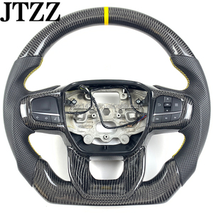 Volante <span class=keywords><strong>de</strong></span> <span class=keywords><strong>Fibra</strong></span> <span class=keywords><strong>de</strong></span> <span class=keywords><strong>Carbono</strong></span> Personalizado en Negro <span class=keywords><strong>Brillante</strong></span> para Ford EVEREST Explorer ST Ranger 2018 2019 2020 2021 2022 2023 2024 - Product Image 1