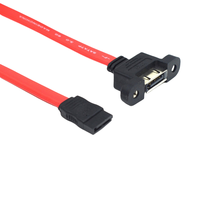 Cavo di Prolunga SATA per Montaggio su Pannello, Cavo Dati SATA 3.0 Femmina Montabile a 7 Pin per IPC ATM KIOS POS