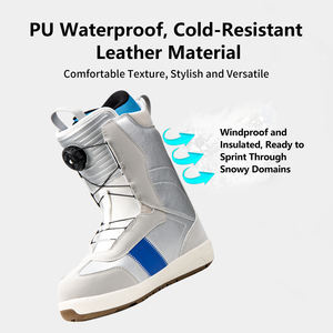 Bottes <span class=keywords><strong>de</strong></span> snowboard en gros avec système <span class=keywords><strong>de</strong></span> <span class=keywords><strong>la</strong></span>çage rapide à double molette, doublure thermoformable, pour toutes les montagnes et le freestyle - Product Image 4