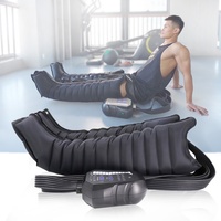 Bottes de massage de récupération par compression d'air VU Portable à 12 chambres, thérapie de récupération par massage d'air, masseur de jambes vibrant, machine de massage des jambes