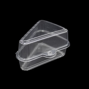 Kotak Kue Segitiga Plastik Sekali Pakai untuk Potongan Pie, Cheesecake, Flan, dan Dessert - Product Image 2