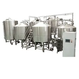 7000L 70HL professional stainless steel steam heating three vessel brewhouse automatic brewery equipment suppliers