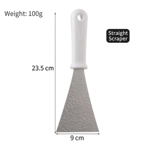 DF30 Metal <b>Putty</b> Knives Black Handles Durable Household Hand Tools Food turner Kitchen tools Spatula shovel Contents - Product Image 5