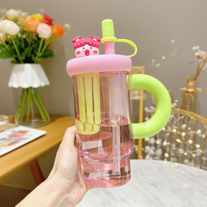 Tasse <span class=keywords><strong>de</strong></span> paille <span class=keywords><strong>de</strong></span> grande capacité <span class=keywords><strong>de</strong></span> haute qualité pour théière <span class=keywords><strong>de</strong></span> seau à glace d'été tasse en plastique résistante à la chaleur et <span class=keywords><strong>de</strong></span> haute qualité - Product Image 5