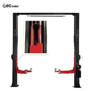Elevador hidráulico automático de dos postes, elevador de vehículos eléctricos Vertical de 2 columnas para reparación, mesa elevadora de intercambio de aceite para elevadores de automóviles - Product Image 5