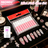 Colle à ongles super forte transparente en gros, adhésifs pour faux ongles, mini-bouteille économique, kit d'accessoires pour pose d'ongles à presser