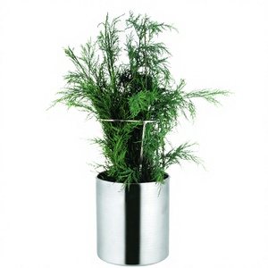 Jardinière en acier inoxydable Jardinières d'intérieur Décoration de maison et de jardin Pots de jardinières ronds en céramique au prix de gros - Product Image 1