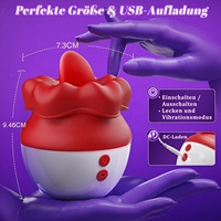 3 IN1 Mund förmige Zunge lecken Vibrator Weibliche Kitzler Sauger Mund nippel Klitoris Stimulator Mastur bator Sexspielzeug für Frauen