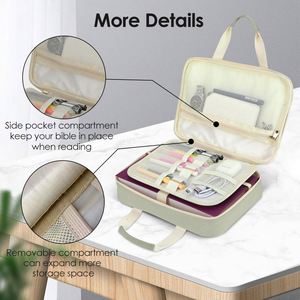 Muestra Gratuita: Funda Elegante Personalizada para Biblia, Bolsa Protectora para Biblia con Asa Resistente, Bolsa Grande para Transportar Libros - Product Image 4