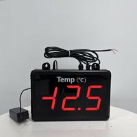 Grand et haute lumière led température humidité pression différentielle point de rosée écran d'affichage pour hôpital usine laboratoire