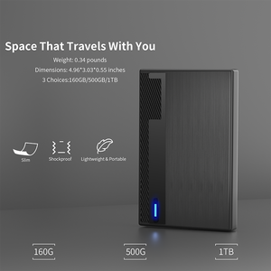 Hard Drive eksternal portabel kecepatan tinggi, untuk penggunaan dengan kapasitas 1TB - Product Image 3