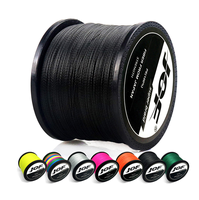 Ligne de pêche JOF 10-110LB, emballage en seau, multicolores, 300m, ligne de pêche en tresse PE, 8 brins, pour la pêche en mer et en eau salée