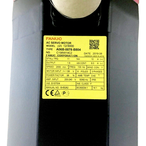 มอเตอร์เซอร์โว AC 3 เฟส 3.5kW 3000RPM 200V ตอบสนองรวดเร็ว แรงบิดสูง A06B-0078-B804 มอเตอร์เซอร์โว Fanuc A06B0078B80 - Product Image 2