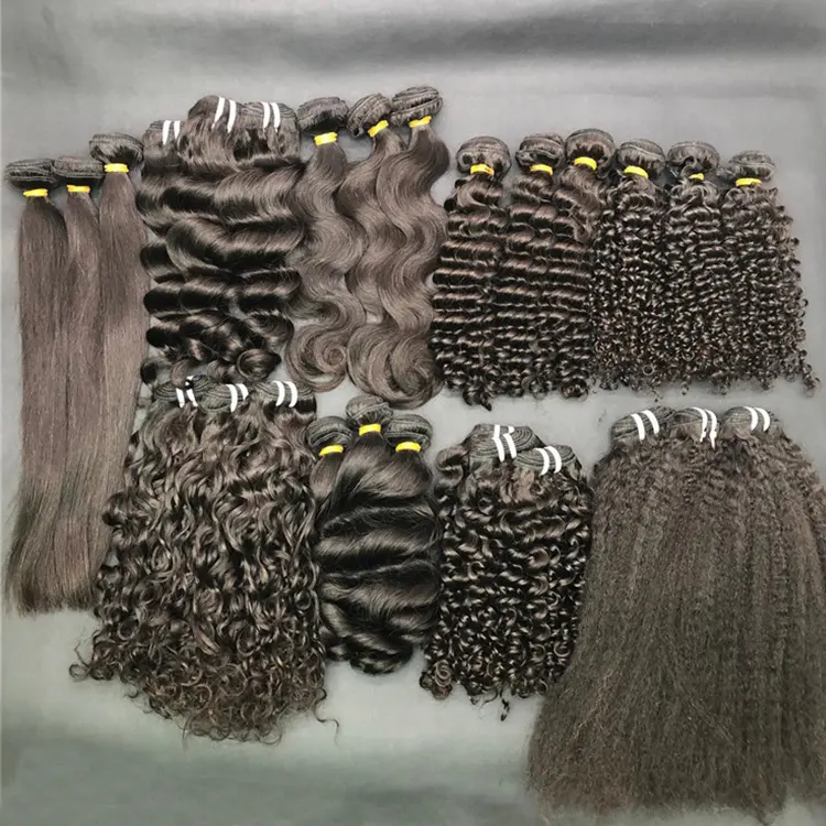 Paquets de cheveux 10A 12A cuticules alignées cheveux vierges vente en gros cheveux brésiliens humains de haute qualité
