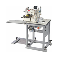 Machine à coudre industrielle VMA à bon prix avec dispositif de découpe, machine automatique pour ceintures de jeans pour la fabrication de vêtements