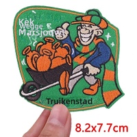 Écussons brodés personnalisés Kruikenstad pour le Carnaval des Pays-Bas 2026, écussons thermocollants pour vêtements, vente en gros