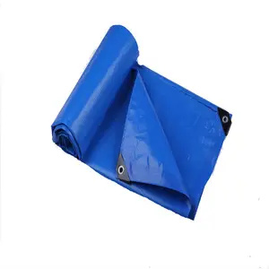 블루 컬러 고품질 100% 처녀 신소재 방수 폴리에틸렌 타포린 시트 트럭 커버 PE 타포린