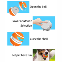 Fournitures pour animaux de compagnie Chargé USB Smart Jumping Ball Jouets pour animaux de compagnie Rotation automatique Magic Roller Ball LED Rolling Flash Ball Chat Chien Jouet