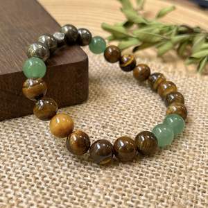 Natural Stone <b>Bracelet</b> Colorful Glass <b>Beaded</b> Masculine Energy Seamless Verified Manufacturer Product Bundling Service - Product Image 4