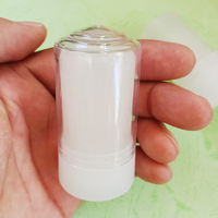 Étiquette et emballage personnalisés, bâton d'aluminium semi-transparent pour déodorant corporel 60G 120G