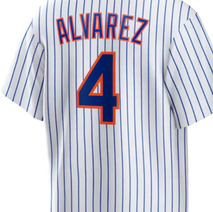 New York Francisco Alvarez Weiß Beste Qualität Gesticktes genähtes Baseball trikot - Product Image 1