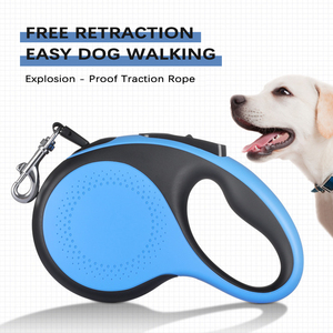 Klassische reflektierende USB-Lade-Haustier leine für kleine mittelgroße Hunde bis zu 110 Pfund, langlebig, einziehbar mit LED-Licht - Product Image 1