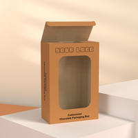 Cajas de Regalo de Chocolate con Envoltorio Personalizado para Barras de Proteína y Energía, Caja de Embalaje Ecológica para Barras de Chocolate