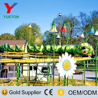 Usine chinoise Autre parc d'attractions Caterpillar Track Train Petit Wacky Worm Mini Roller Coaster À vendre