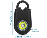Dahua — ensemble d'alarme de sécurité individuelle pour femmes, Recharge 125db, Anti-explosion, porte-clés d'urgence