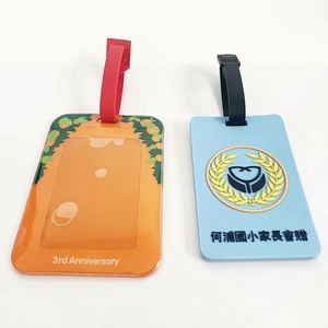 Étiquette de bagage en caoutchouc souple en PVC silicone personnalisée avec logo, étanche, pour voyage, modèle 2022 OEM - Product Image 3
