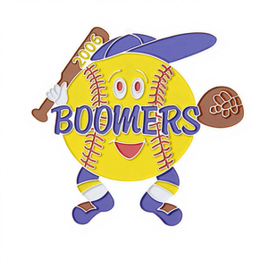 定制工厂批发珐琅填充经济型铁金属徽章 - Product Image 1