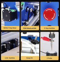Machine de gravure et de fraisage laser CNC portable mini 4040 pour bois, MDF, acrylique (modèle simple)