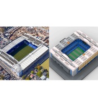 DIY Anpassbares Großes Sportstadion-Bausatz Fußball-Puzzle Fußball-Fan Geschenk Souvenir 3D ABS-Kunststoff Lehrreiches Spielzeug
