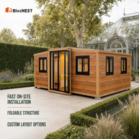BlocNEST Maison Conteneur de Luxe Extensible, Bungalow Préfabriqué avec Aménagement Flexible pour la Vie Familiale et l'Évasion en Plein Air