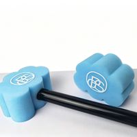 Microphones avec logo personnalisé, mousse en éponge, forme personnalisée, housse en mousse pour microphone portable d'interview