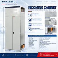 Armoire de distribution d'énergie à basse tension GGD avec barres omnibus en cuivre, protection IP55, courant nominal 100A-1600A